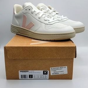 VEJA WOMAN V-10 LEATHER EXTRA WHITE PETALE VX0202644A EUR 41US 10